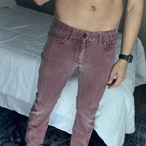 gravels bullhead slim burgundy mens pants 30x30